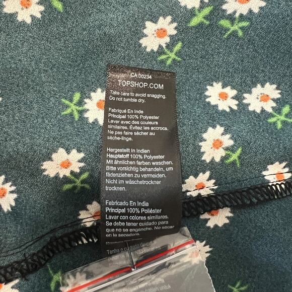 Topshop Womens Floral Romper Long Sleeve 6 NWT - Picture 6 of 10